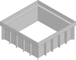 Верхня частина для точечного дренажа HAURATON RECYFIX POINT 30/30 (300Х 120Х 300) з PР висотою 120мм