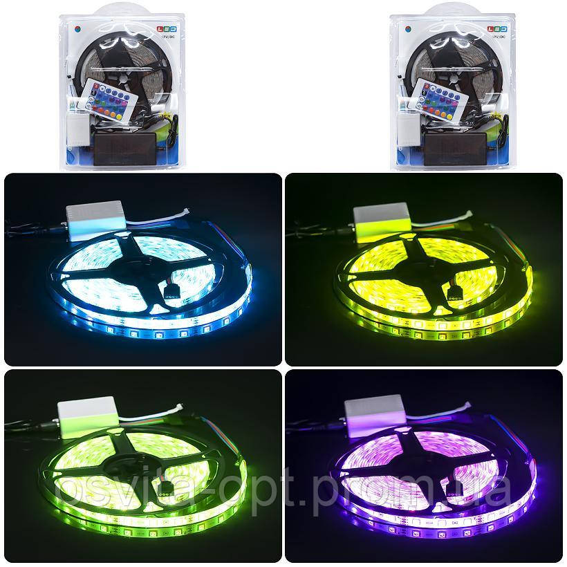 Гірлянда 12V LED 2835 стрічка для вулиці 5 метрів D-48