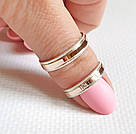 Срібна обручка з золотими накладками, фото 3