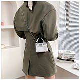 Дитяча маленька сумка 10448 крос-боді на ремінці біла, фото 6