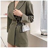 Дитяча маленька сумка 10448 крос-боді на ремінці біла, фото 7