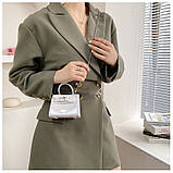 Дитяча маленька сумка 10448 крос-боді на ремінці біла, фото 8