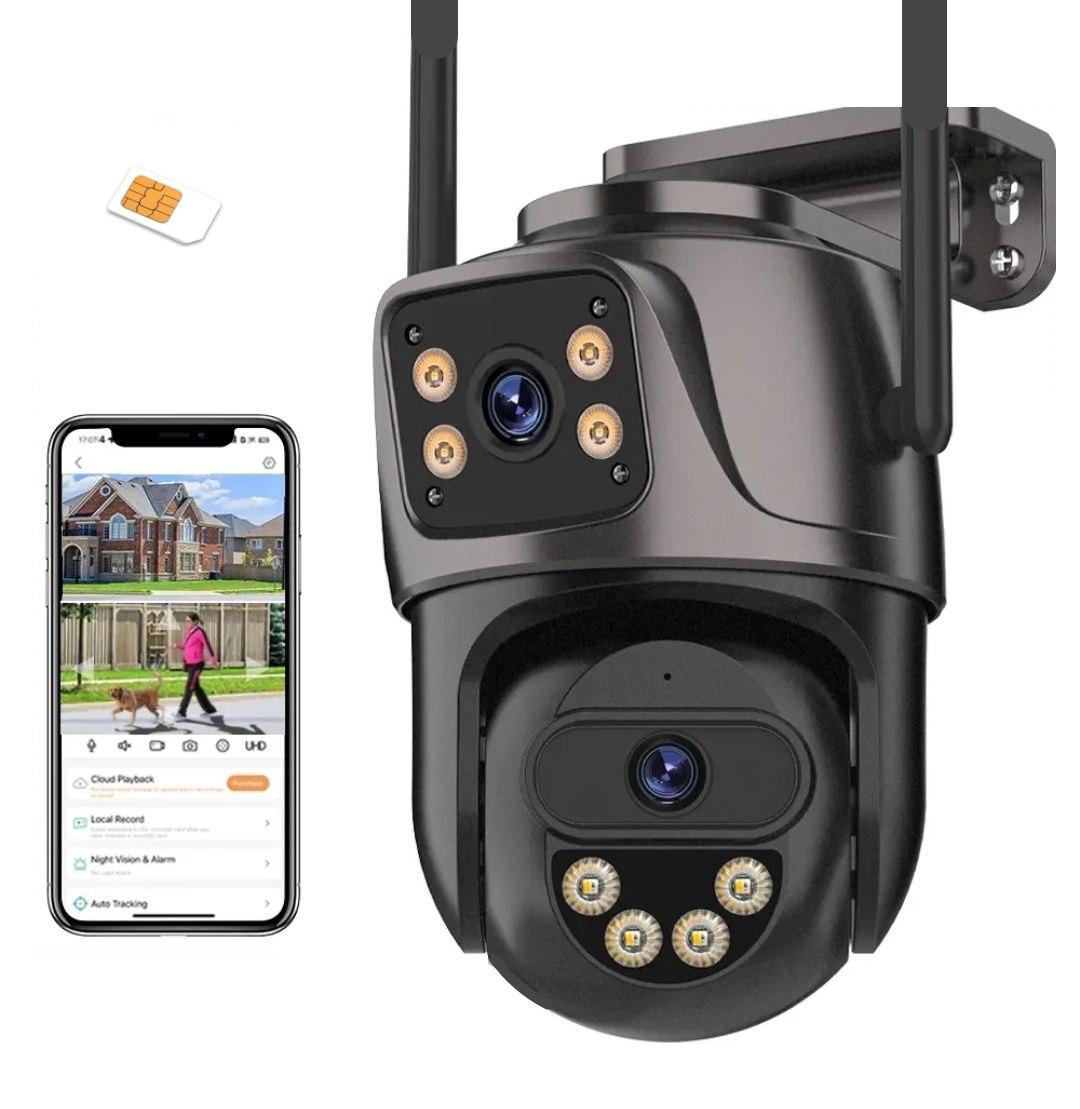 Охоронна поворотна IP камера спостереження 8 Mp Wonsdar XM86-4G. iCSee