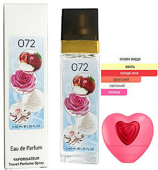 Жіночий парфум № 072 за мотивами Escada Candy Love (Ескада Кенді Лав) 40 мл. ОПТ