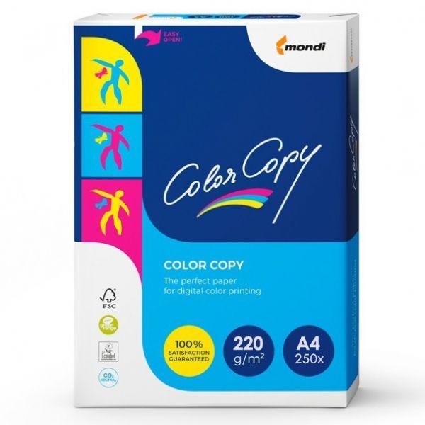 Папір офісний картон А4, 220г/м2, 250арк, Color Copy Mondi Папір щільний А4 для принтера