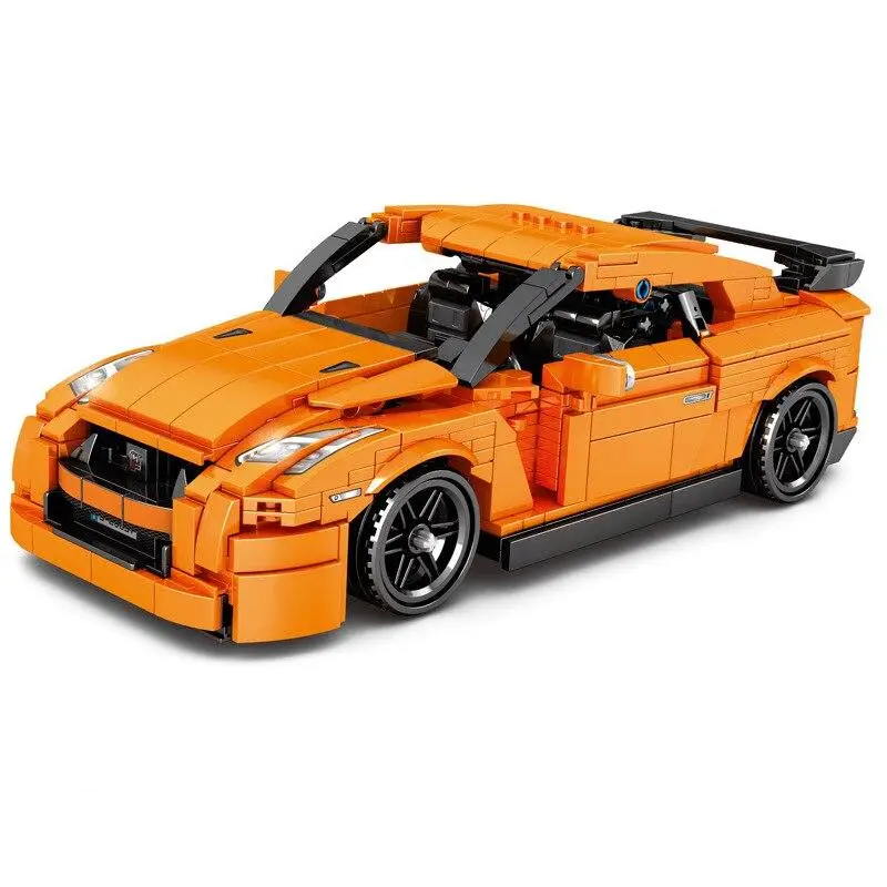 Конструктор для хлопчиків "Інерційний автомобіль Nissan GTR35", 25см, 908 деталей, 8407