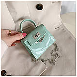 Дитяча маленька сумка 10448 крос-боді на ремінці бірюзова, фото 4