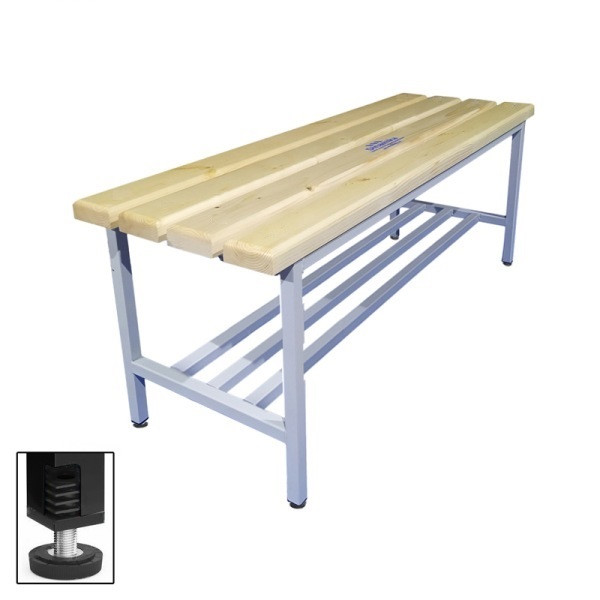 Скамейка для раздевалки и бомбоубежища разборная с полкой для обуви и ...