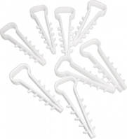 Кріплення дюбель ялинка 0,5 плоске 6х3mm біле (пак 100шт) TechnoSystems