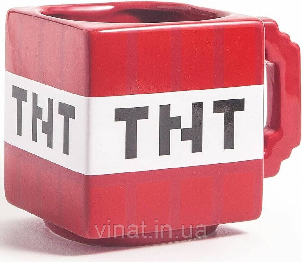 Чашка Minecraft  TNT JINX Майнкрафт Кружка кераміка Червона, фото 1