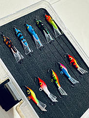 Набір балансирів крапаль на окуня 10шт плюс коробка