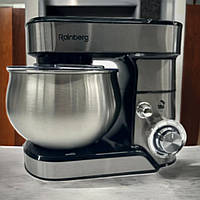 Кухонний комбайн із металевою чашею Rainberg 3800W Планетарний комбайн Міксер Тістоміс чаша 5л з насадками