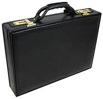 Дипломат, кейс із натуральної шкіри Portfolio чорний DS