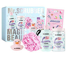 Подарунковий набір Vanilla Cupcake Mr.SCRUBBER (гель для душу, пудра для ванни, мочалка, каченя, стікерпак)