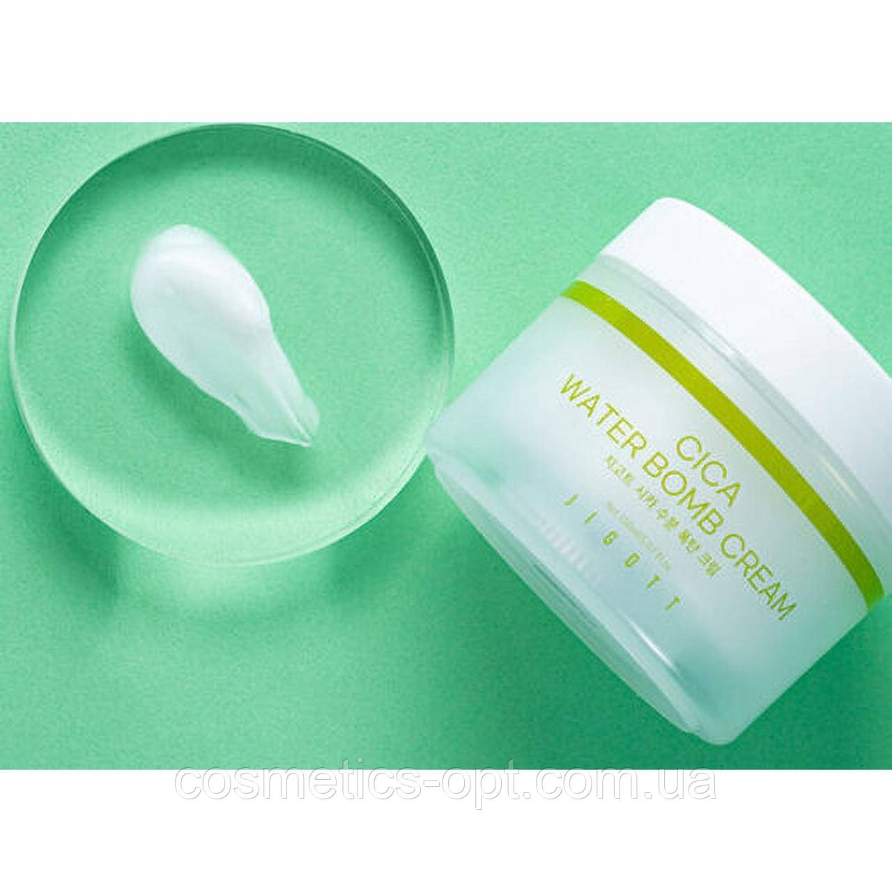 Зволожуючий крем для обличчя з екстрактом центели Jigott Cica Water Bomb Cream, 150 ml