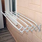 Настінна сушарка для білизни, телескопічна Gimi Brio Super 60 см (3м) (GM07306), фото 7