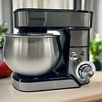 Потужний пленатарний міксер Rainberg міксер-тестоміс 3800 Вт рейнберг кухонний комбайн із металевою чашею 5л
