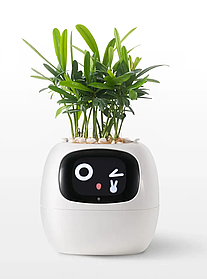 Інтерактивний розумний горщик для рослин Ivy Smart Planter Tuya AI White