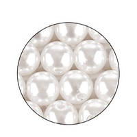 Намистини білі перли 10 мм