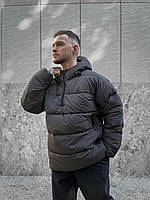 Куртка чоловіча зимова з капюшоном анорак чоловічий теплий зима до -10°C Inspirit графіт