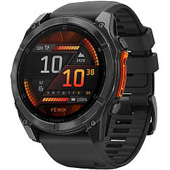Garmin Fenix 8 51mm AMOLED Slate Gray with Black Silicone Band 010-02905-00 Розумний годинник