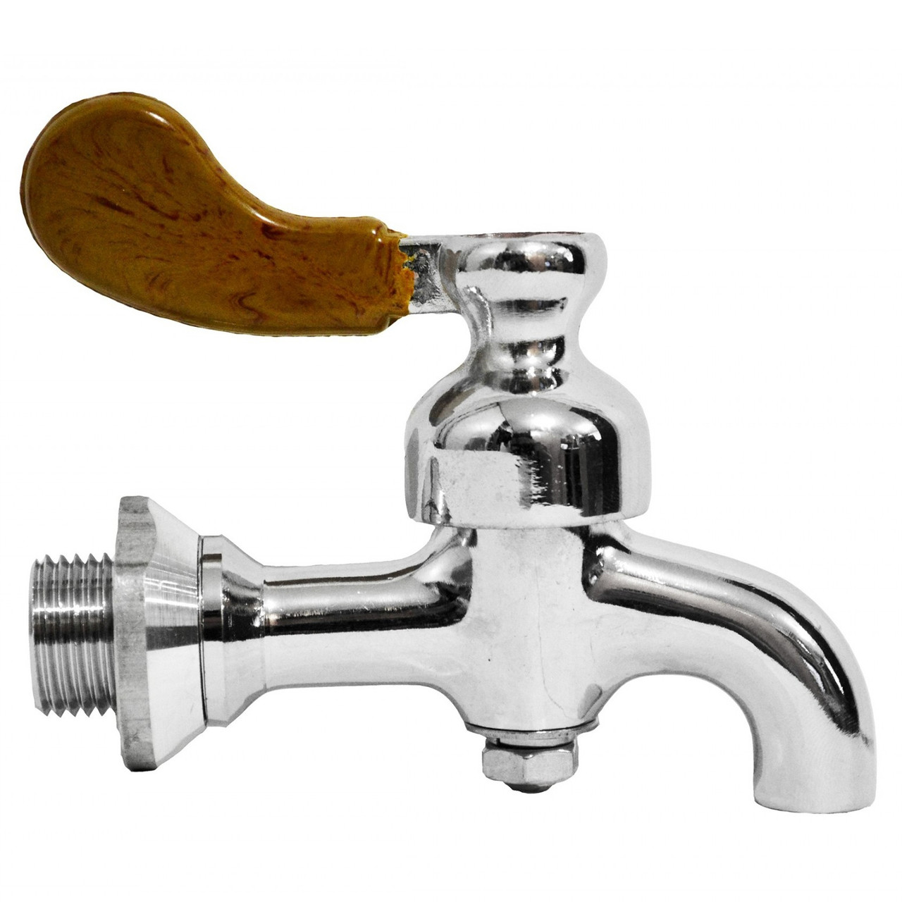 Кран корковий латунний 1/2 + гайка 003Valve J. G.