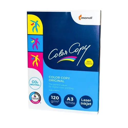 Бумага офисная картон А3, 120г/м2, 250арк, Color Copy Mondi Бумага ...
