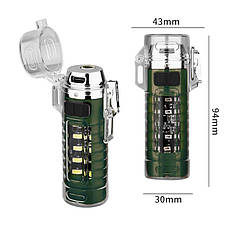 Ліхтар запальничка MULTIFUNCTIONAL 8811-XPE+SMD(white+red+RGB), Li-Ion аккум., ЗУ Type-C, фото 3