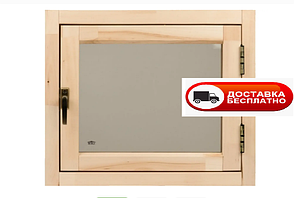 Вікно для сауни Tesli "Еко" поворотне 600 х 500