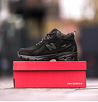 Чоловічі зимові кросівки з хутром New Balance 740 Gore-tex Black чорні водонепроникні, фото 6