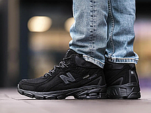 Чоловічі зимові кросівки з хутром New Balance 740 Gore-tex Black чорні водонепроникні, фото 5
