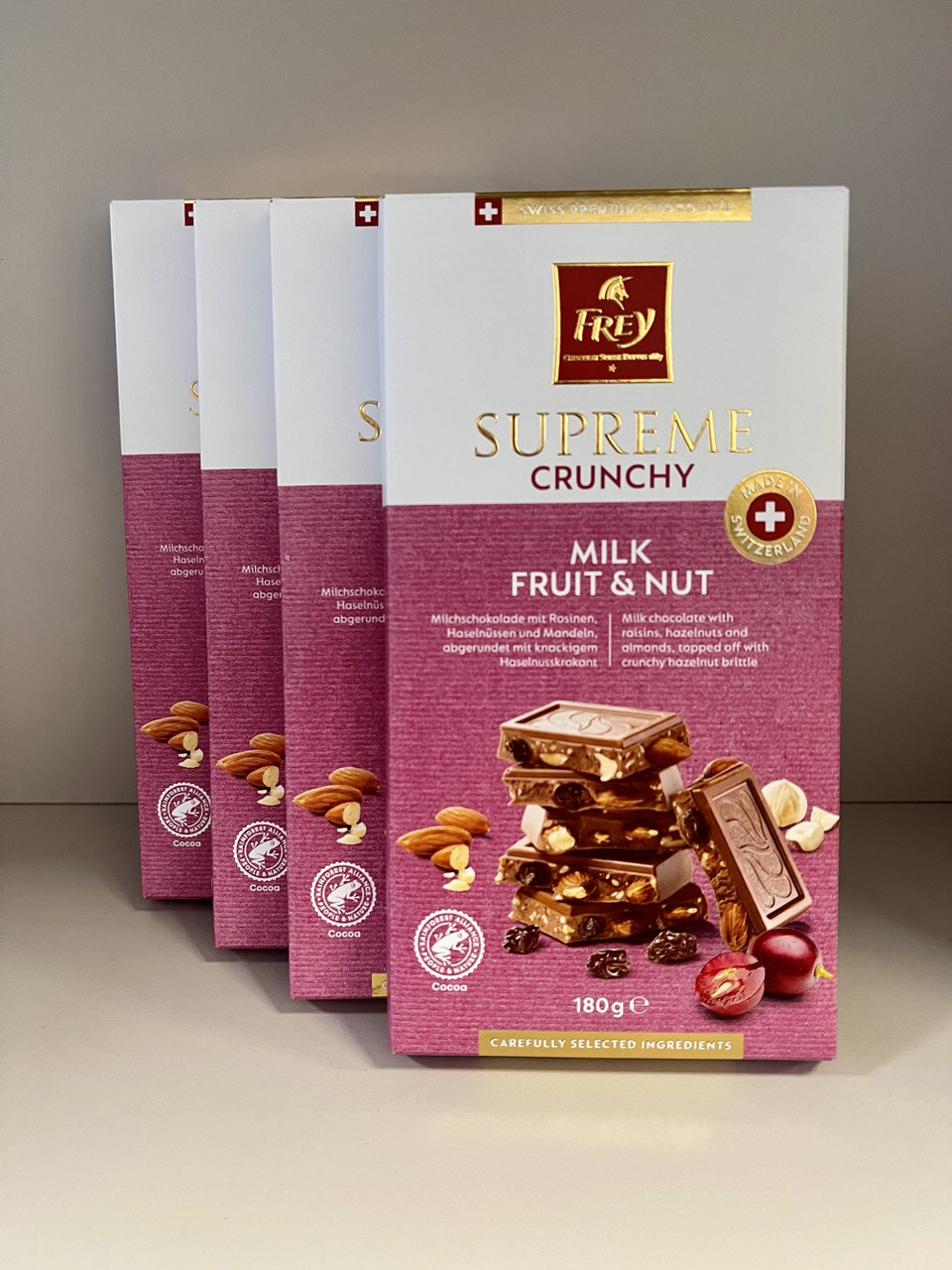 Frey Supreme Crunchy Milk Fruit & Nut,  180g