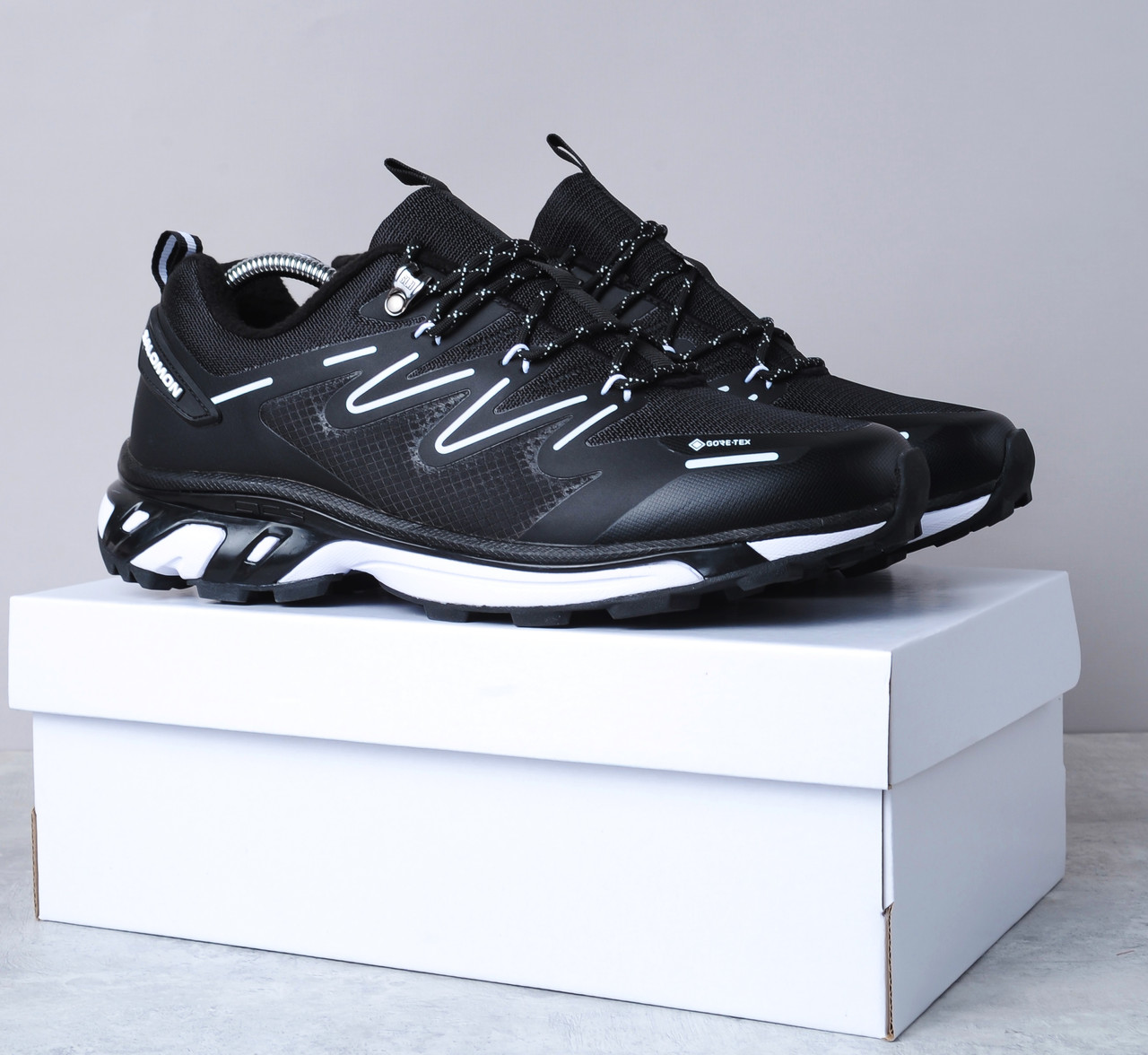 ТЕРМО ЗИМОВІ Кросівки Черевики Salomon XT Rush Gore Tex чорні, фото 1