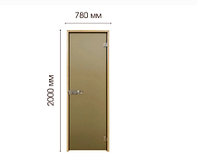Двері міжкімнатні — Tesli Aqua Bronze Sateen 2000х800, фото 3