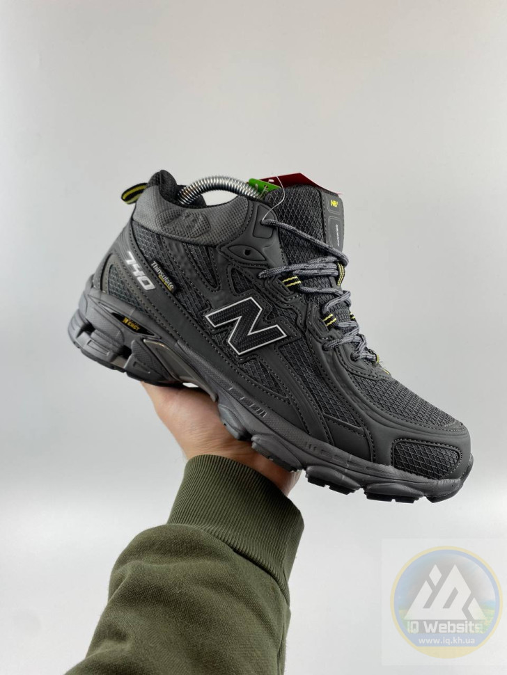 Чоловічі зимові кросівки з хутром New Balance 740 Gore-tex Grey сірі водонепроникні