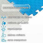 Набір пазлів 1м2 EVA 50*50см товщина 10мм синій/жовтий, м'яка тепла підлога в дитячу 50*50см, 10мм, фото 4