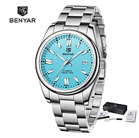 Швейцарские механические часы мужские со стальным ремешком и автоподзаводом, открытый японский механизм