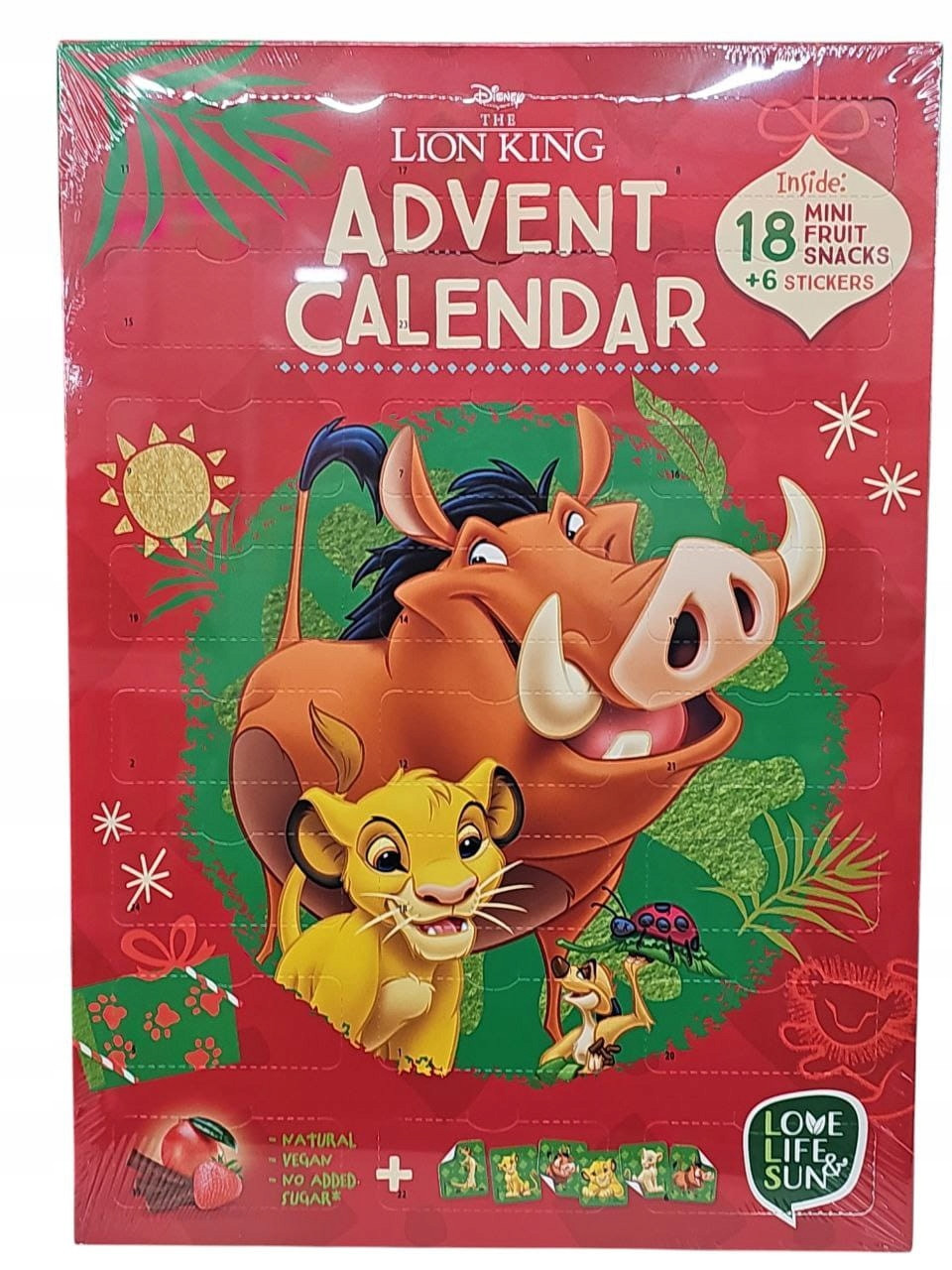Адвент-календар з пастилою та татуюваннями Король Лев The Lion King Advent Calendar 180г