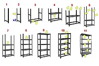 Стелаж металевий оцинкований Skladcom 1800х900х500 мм 4 полиці МДФ | Стелаж для гаража, фото 8