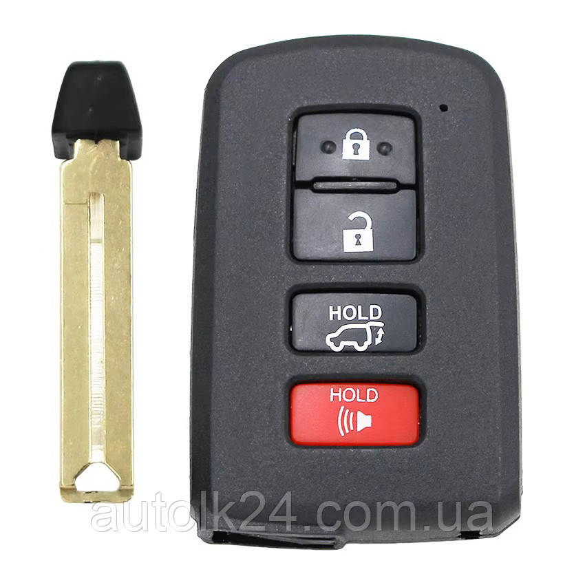 Корпус ключа Toyota 3+1 кнопки