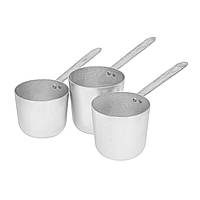 Набір з 3 турок для кави кавоварка алюмінієва лита 500/400/350 мл