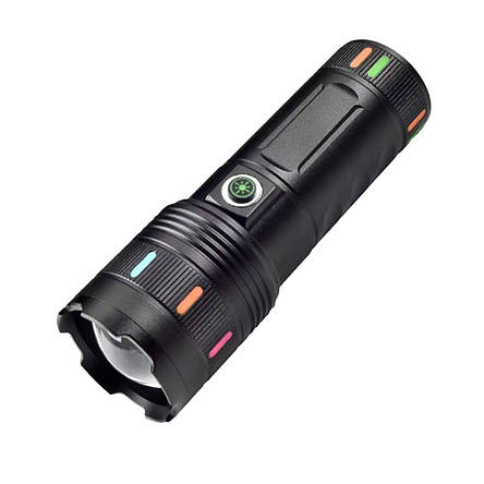 Ліхтар ручний PLD 701-PM10-TG, night vision fluorescence, Li-Ion акум, ЗУ Type-C, індикація заряду, zoom, фото 1