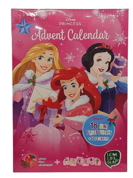 Адвент-календар з пастилою та татуюваннями Принцеси Діснея Disney Princess Advent Calendar 180г