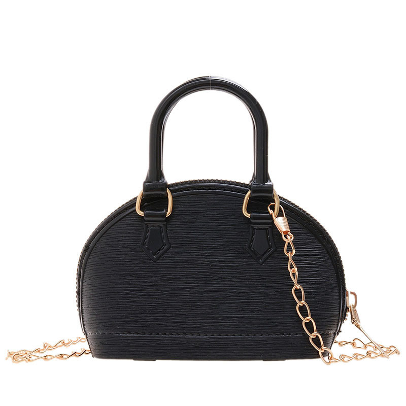 Жіноча маленька сумка 10447 крос-боді на ланцюжку чорна, фото 1