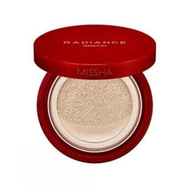Ультрастійкий кушон Missha Radiance Perfect-Fit Cushion N Vanilla #21 SPF 50+ PA+++ 15g, фото 1