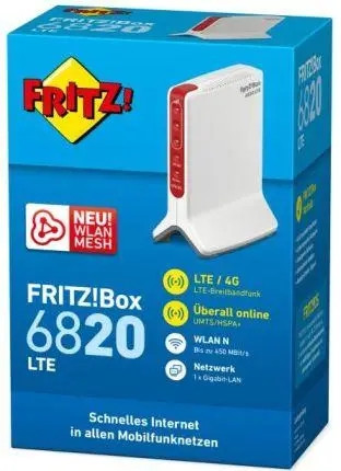 Бездротовий маршрутизатор (роутер) AVM Fritz! Box 6820 LTE (20002907)
