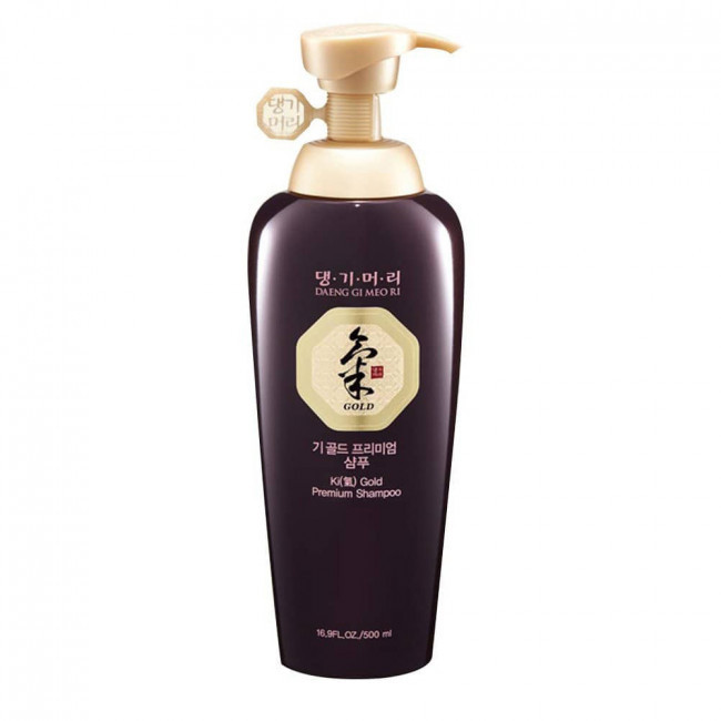 Шампунь преміальний зволожуючий із екстрактом хризантеми Daeng Gi Meo Ri Ki Gold Premium Shampoo 500 мл, фото 1