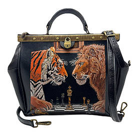 Саквояж шкіряний "Азарт" Silver Taurus 7777.