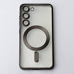 Силіконовий чохол MagSafe SHINING MATTE для Samsung S23 FE black