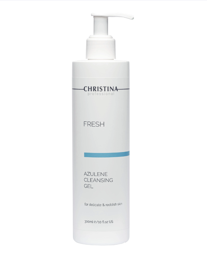 AZULENE CLEANSING GEL FRESH CHRISTINA Азуленовий очищувальний гель для чутливої шкіри 300 мл, фото 1